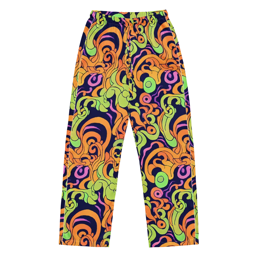 Acid Spiral on Women's Pajama Pants — Front