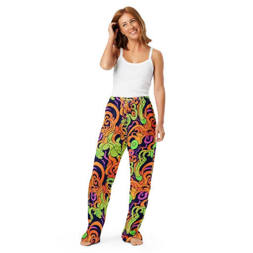 Acid Spiral on a Women's Pajama Pants