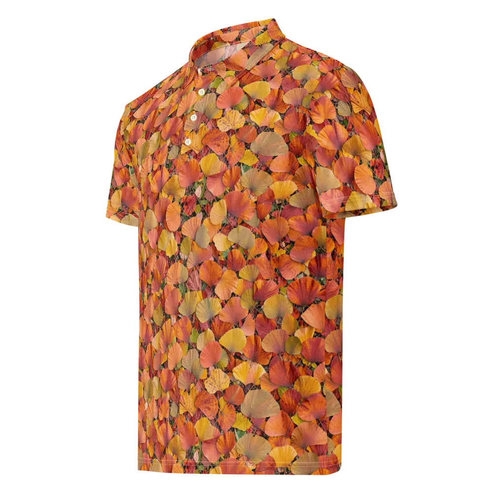 Amber Canopy on Men's Slim Fit Polo Shirt — Left Front