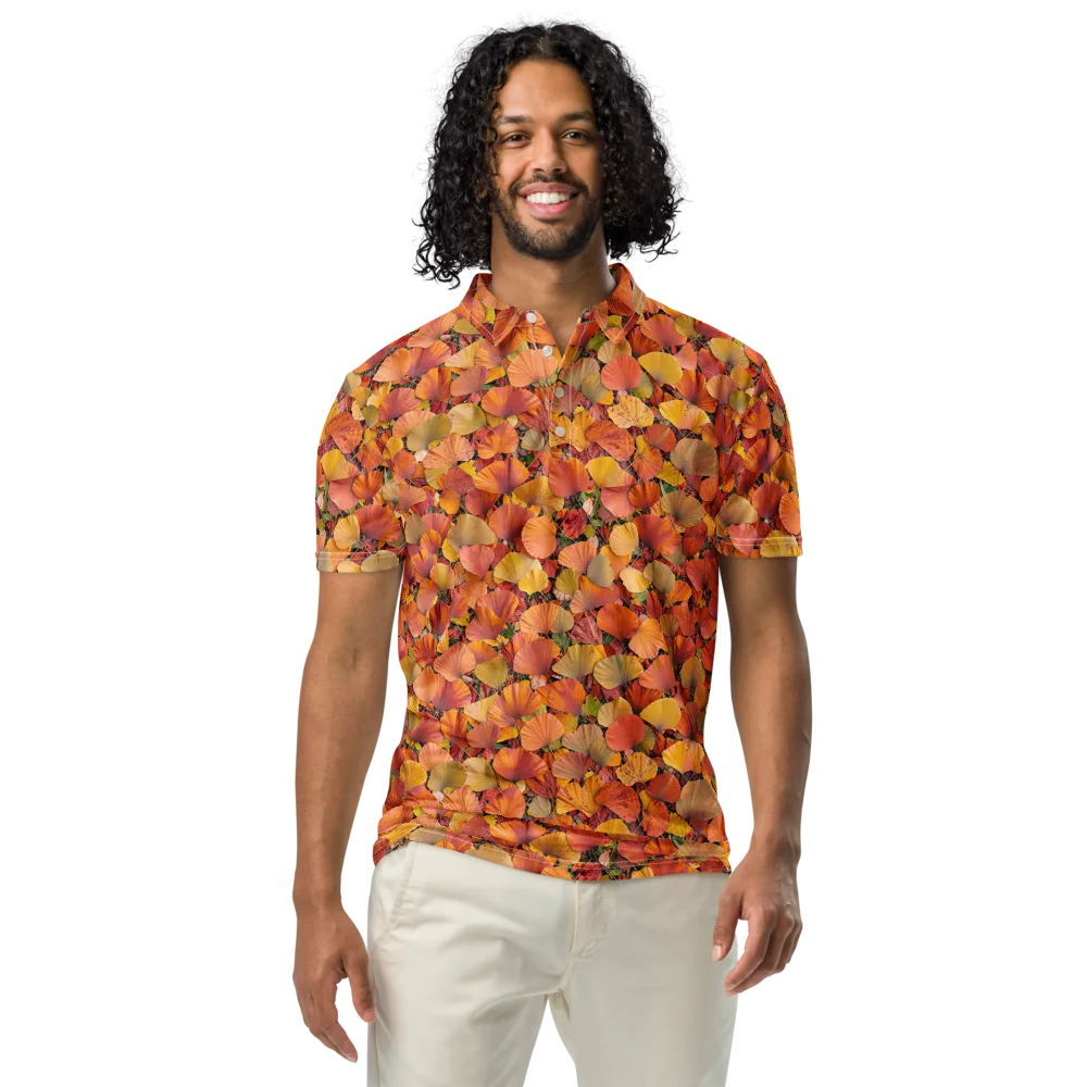 Amber Canopy on Men's Slim Fit Polo Shirt — Front