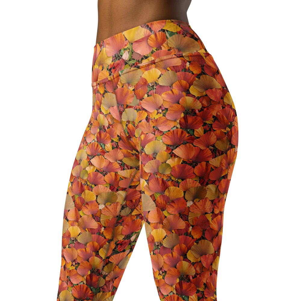 Amber Canopy on Yoga Leggings — Left Front