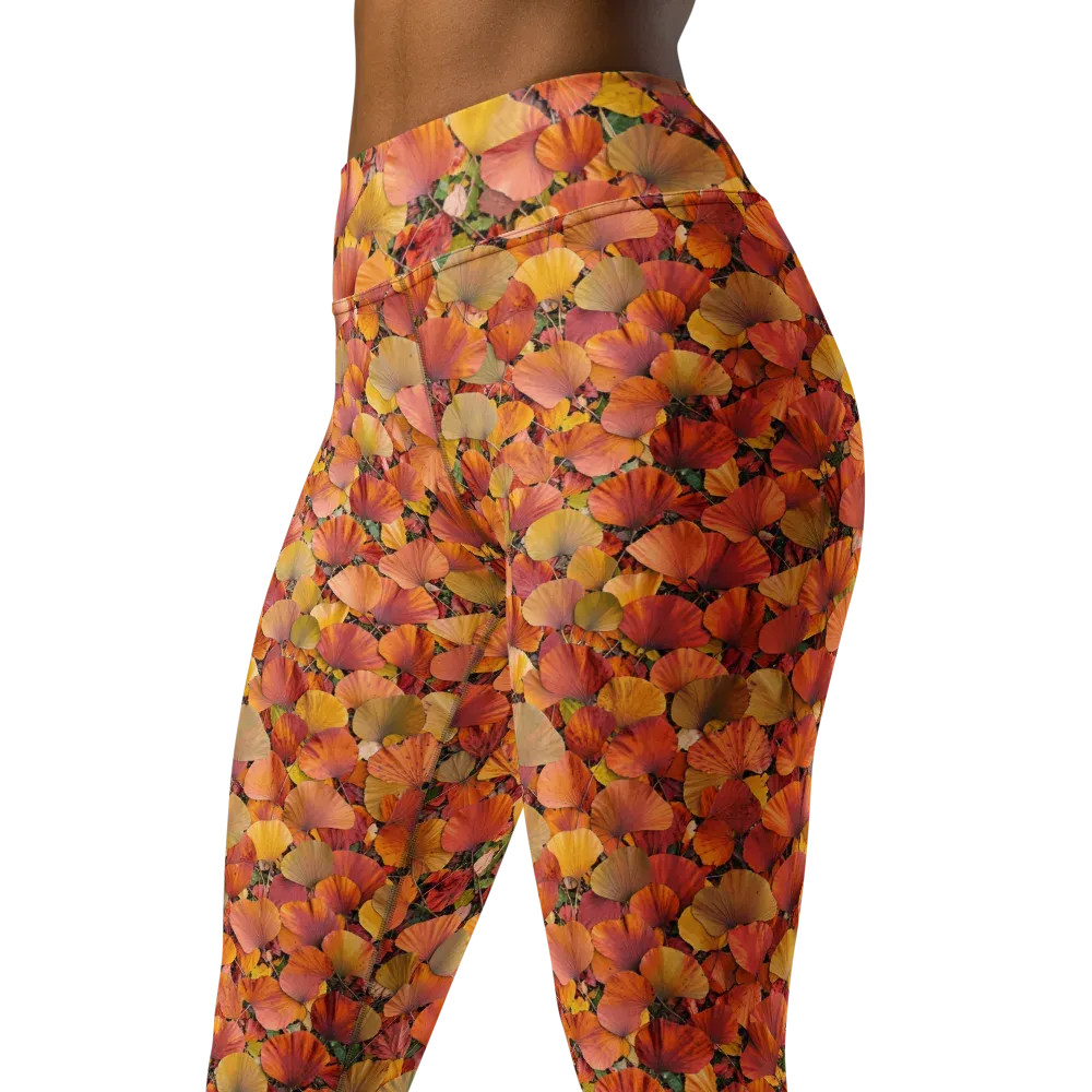 Amber Canopy on Yoga Leggings — Left Front