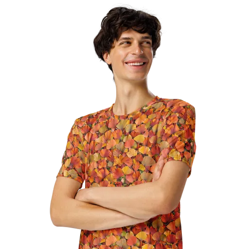 Amber Canopy on a Men's Crew Neck T-Shirt