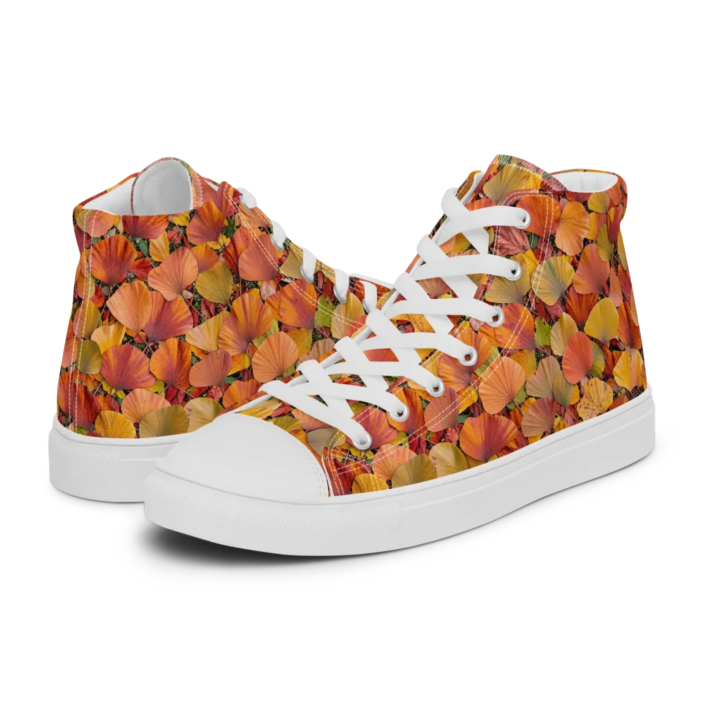 Amber Canopy on Men's High Top Canvas Shoes — Left