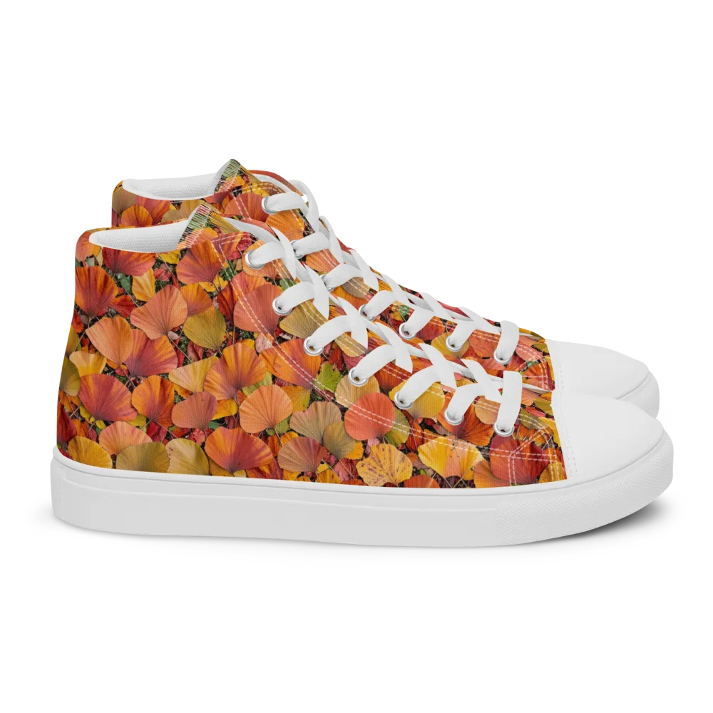 Amber Canopy on Women's High Top Canvas Shoes — Right