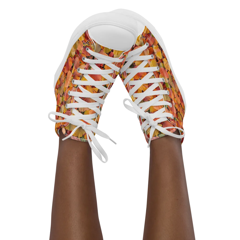Amber Canopy on Women's High Top Canvas Shoes — Front