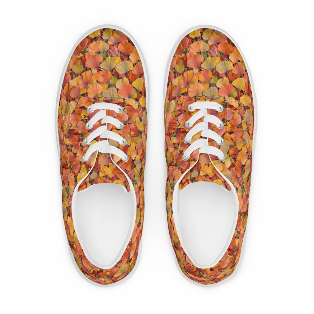Amber Canopy on Men's Lace-Up Canvas Shoes — Front