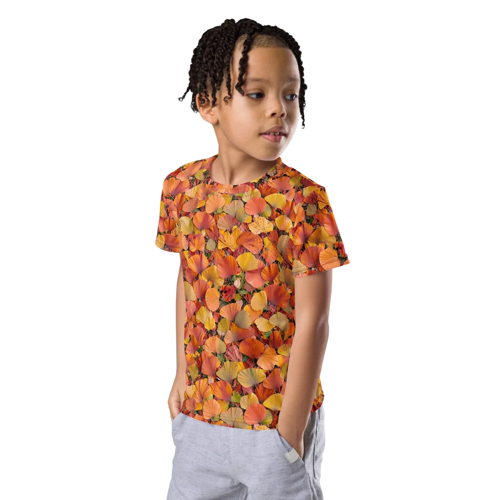 Amber Canopy on Kids Crew Neck T-Shirt — Left Front
