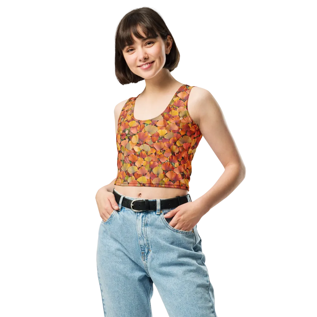Amber Canopy on Crop Top — Front