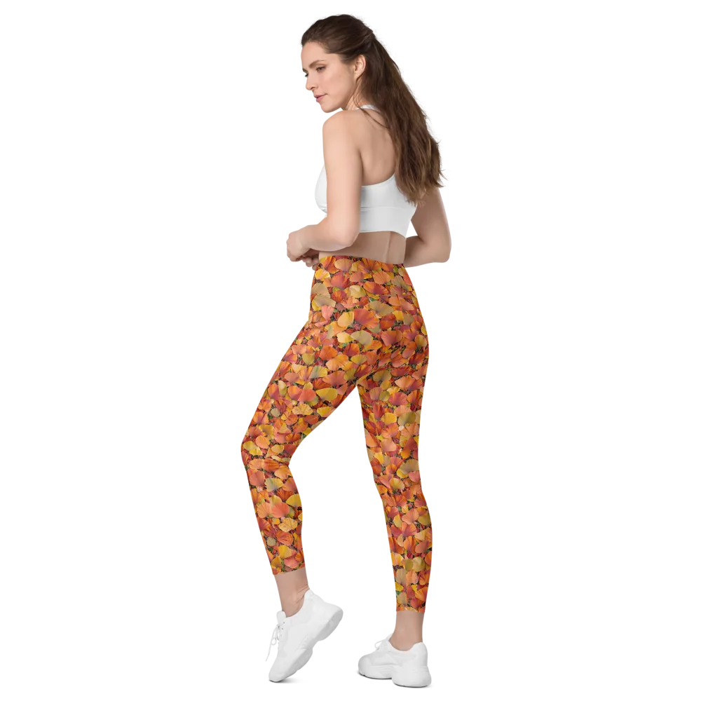 Amber Canopy on Leggings with Pockets — Left Back