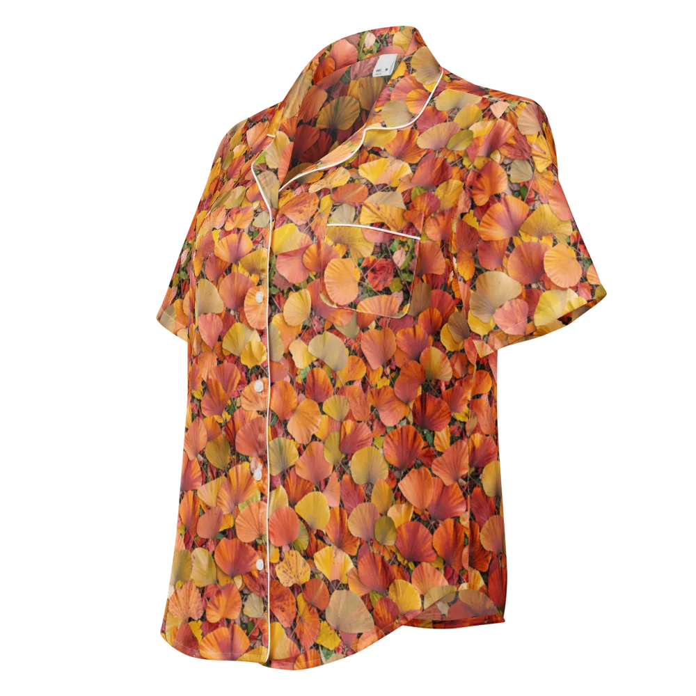 Amber Canopy on Women's Short Sleeve Pajama Top — Left Front