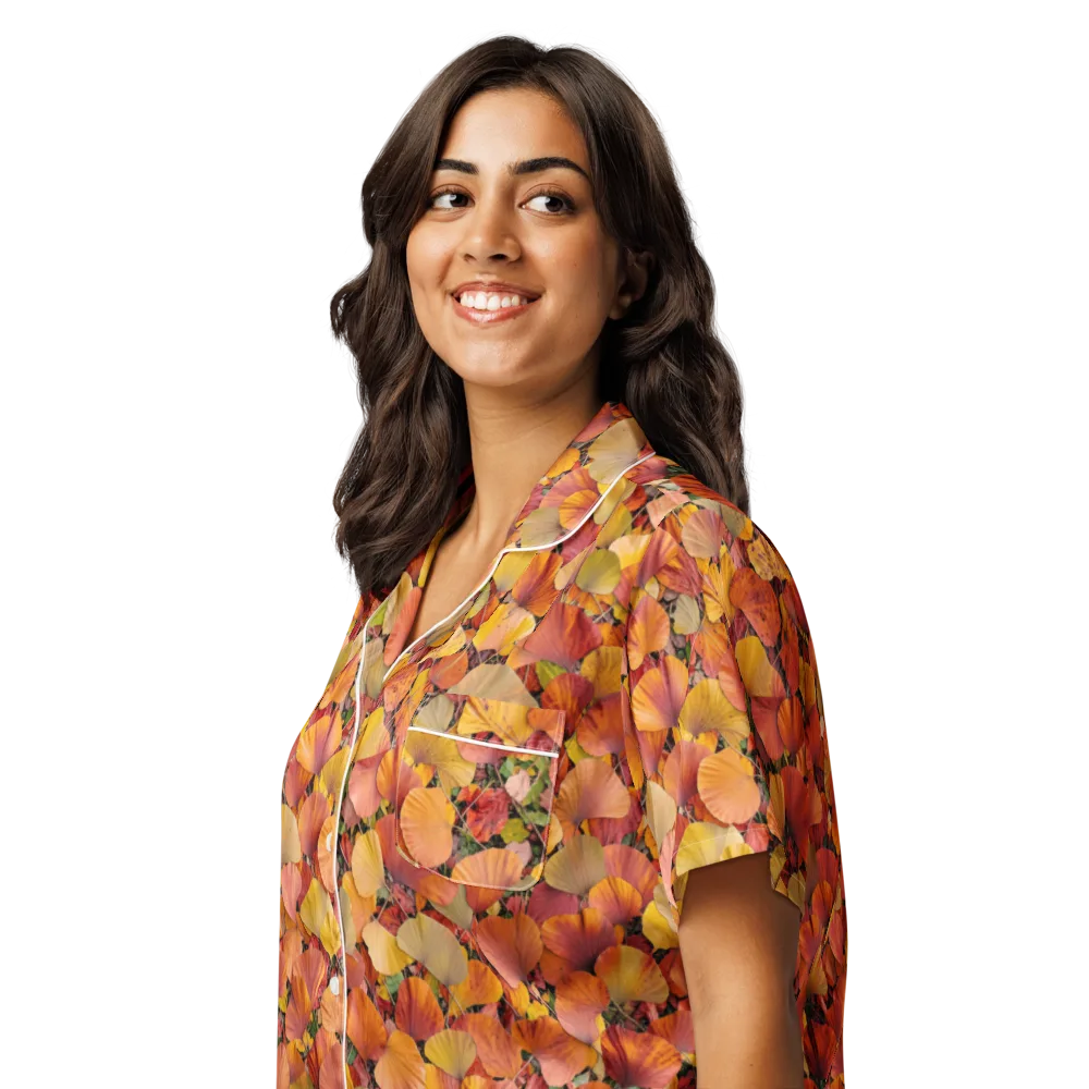 Amber Canopy on Women's Short Sleeve Pajama Top — Left Front