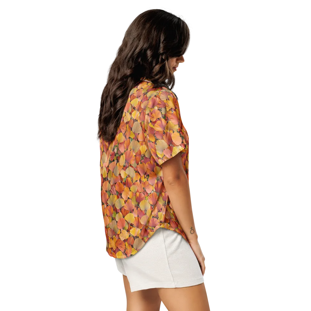 Amber Canopy on Women's Short Sleeve Pajama Top — Right Back