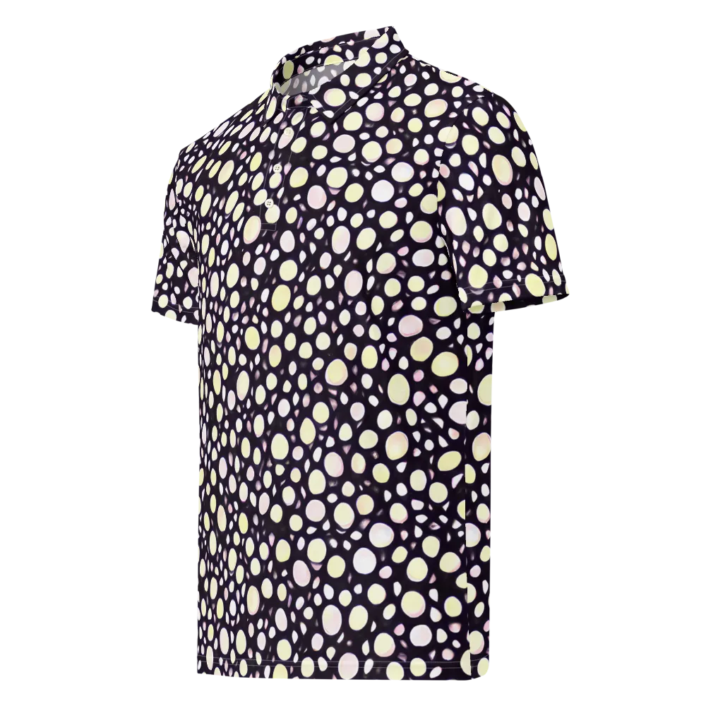 Midnight Pebble on Men's Slim Fit Polo Shirt — Left Front