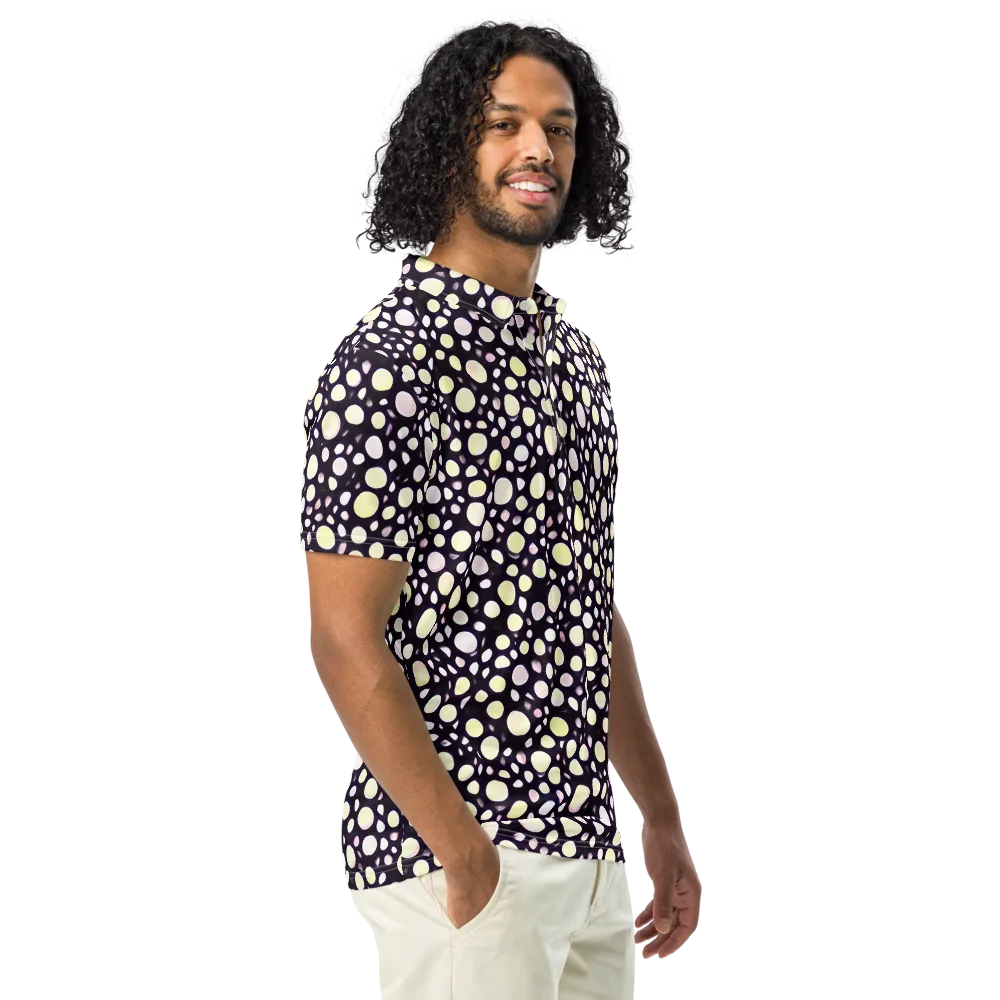 Midnight Pebble on Men's Slim Fit Polo Shirt — Right Front