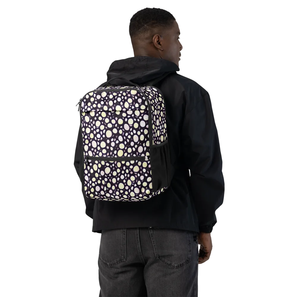 Midnight Pebble on Utility Backpack — Back