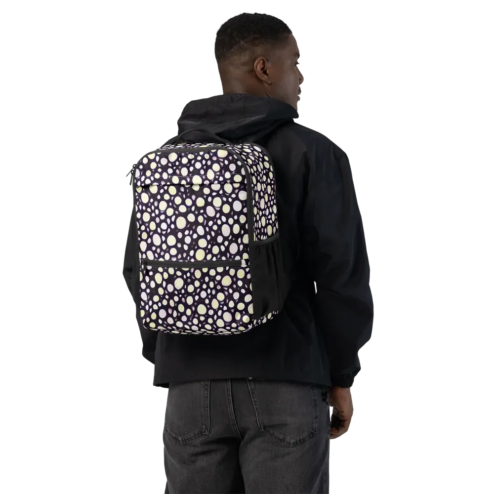 Midnight Pebble on Utility Backpack — Back