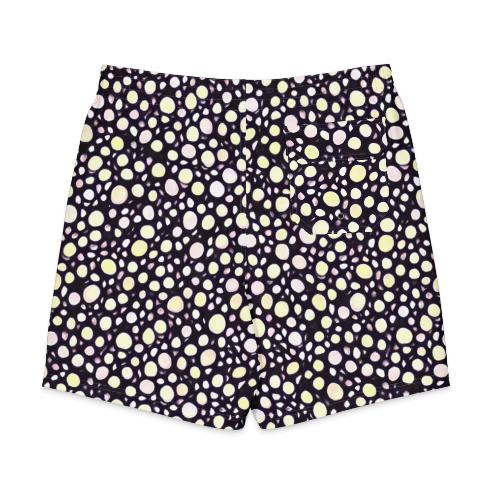 Midnight Pebble on Men's Board Shorts — Back