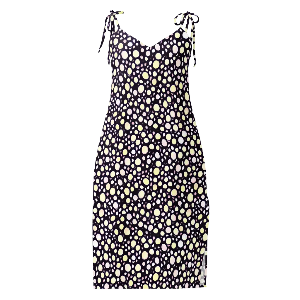 Midnight Pebble on Slip Dress — Front