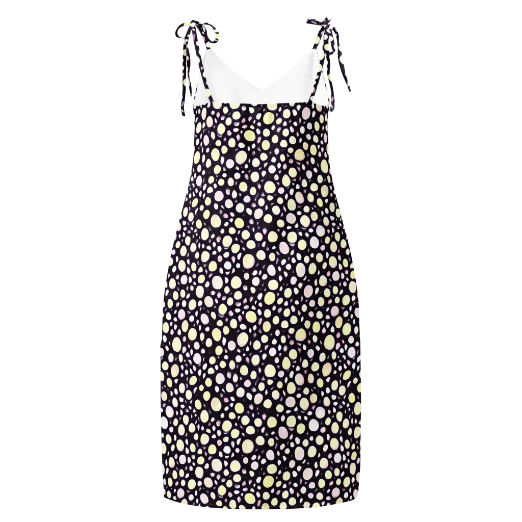 Midnight Pebble on Slip Dress — Back