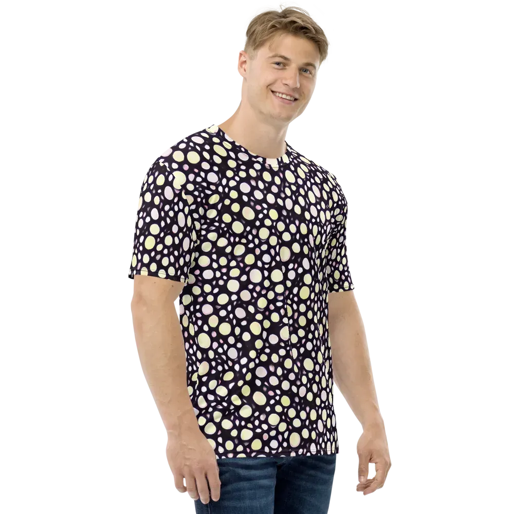 Midnight Pebble on Men's Crew Neck T-Shirt — Right