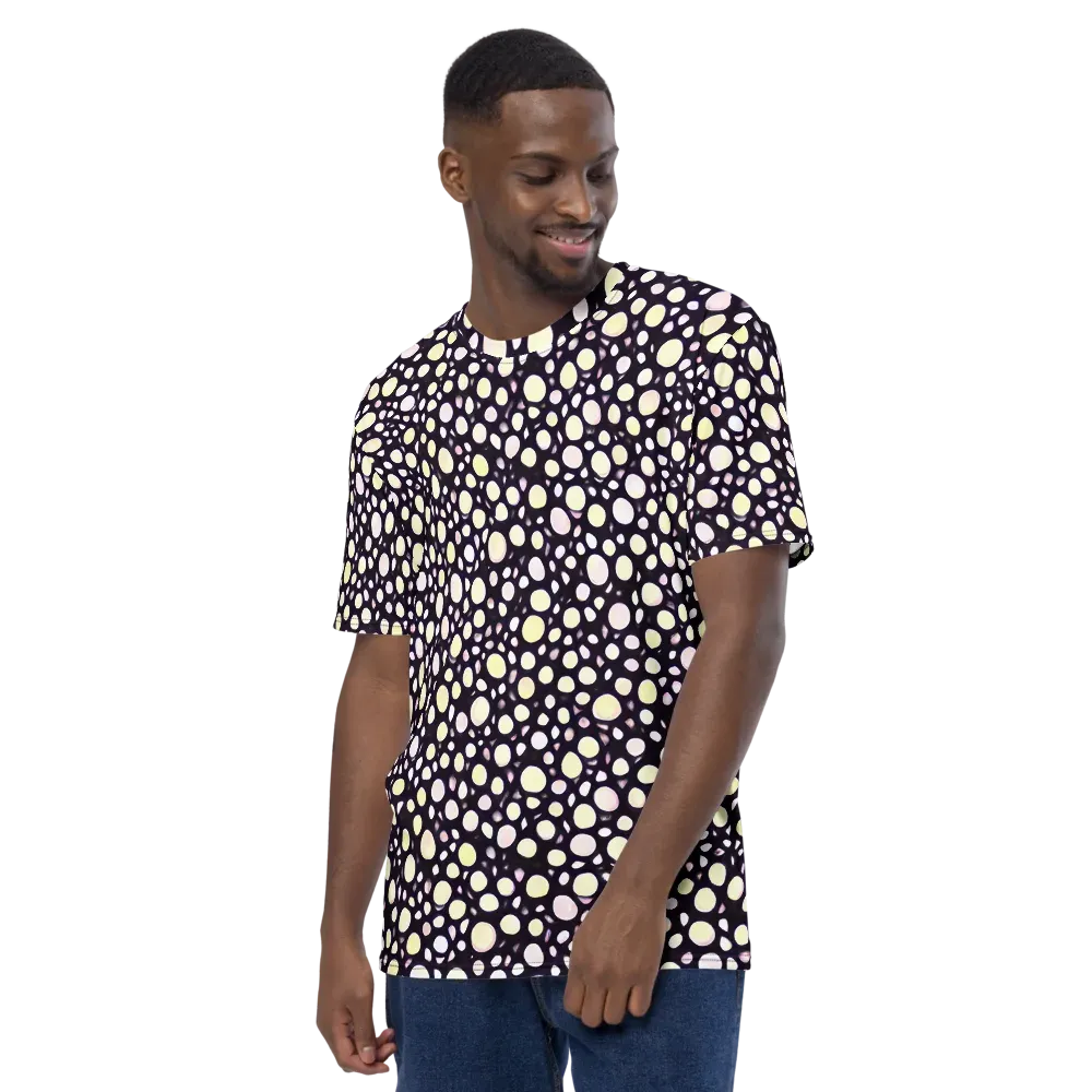 Midnight Pebble on Men's Crew Neck T-Shirt — Left