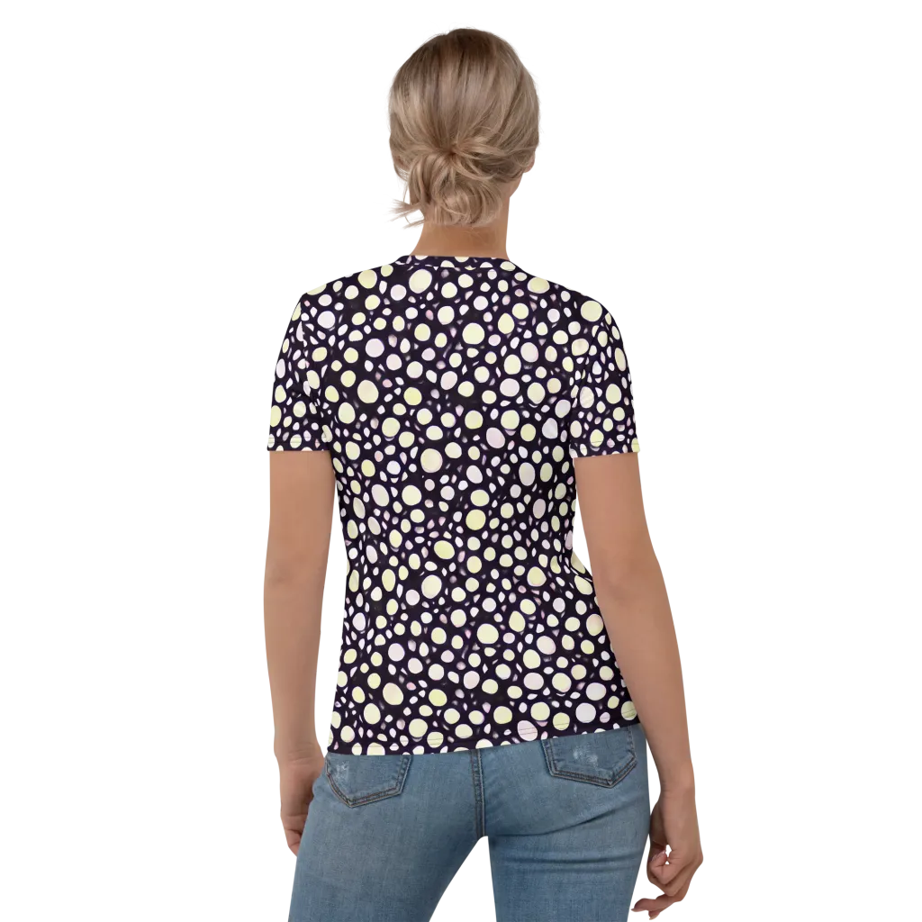 Midnight Pebble on Women's Crew Neck T-Shirt — Back