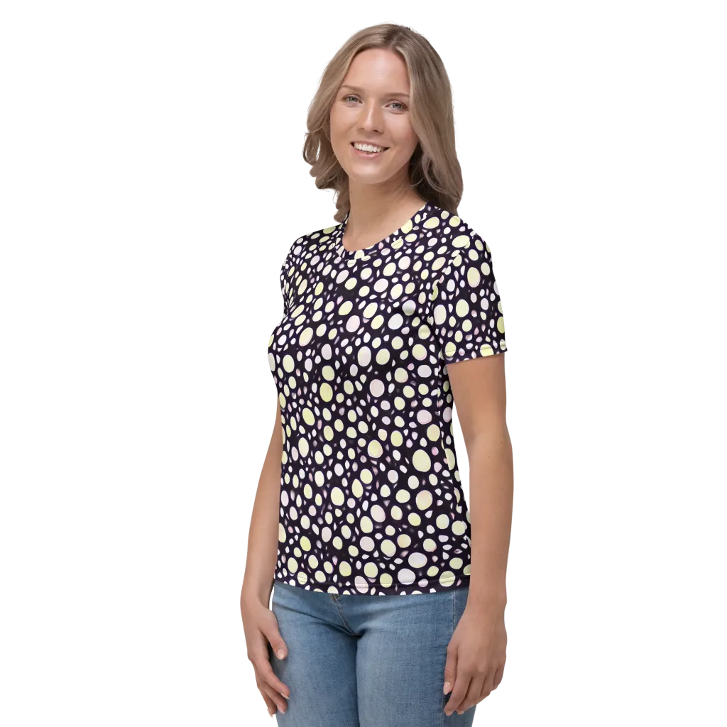 Midnight Pebble on Women's Crew Neck T-Shirt — Left