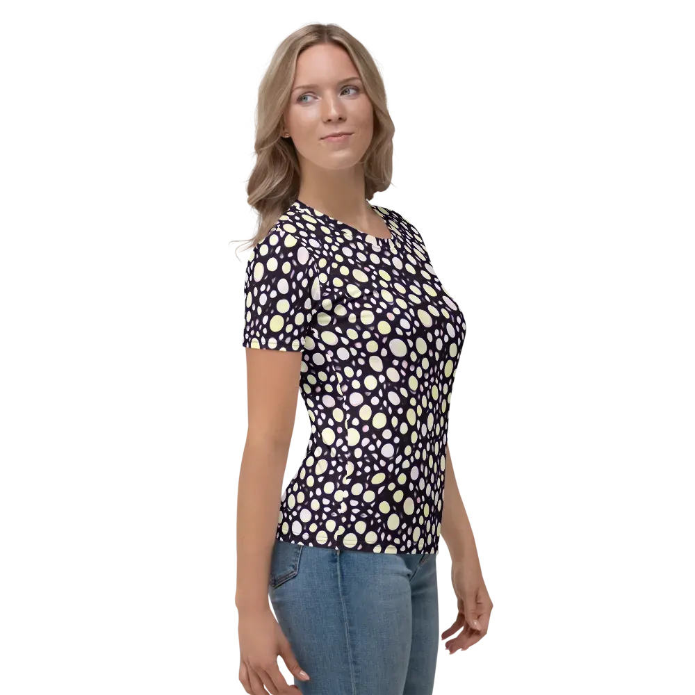 Midnight Pebble on Women's Crew Neck T-Shirt — Right