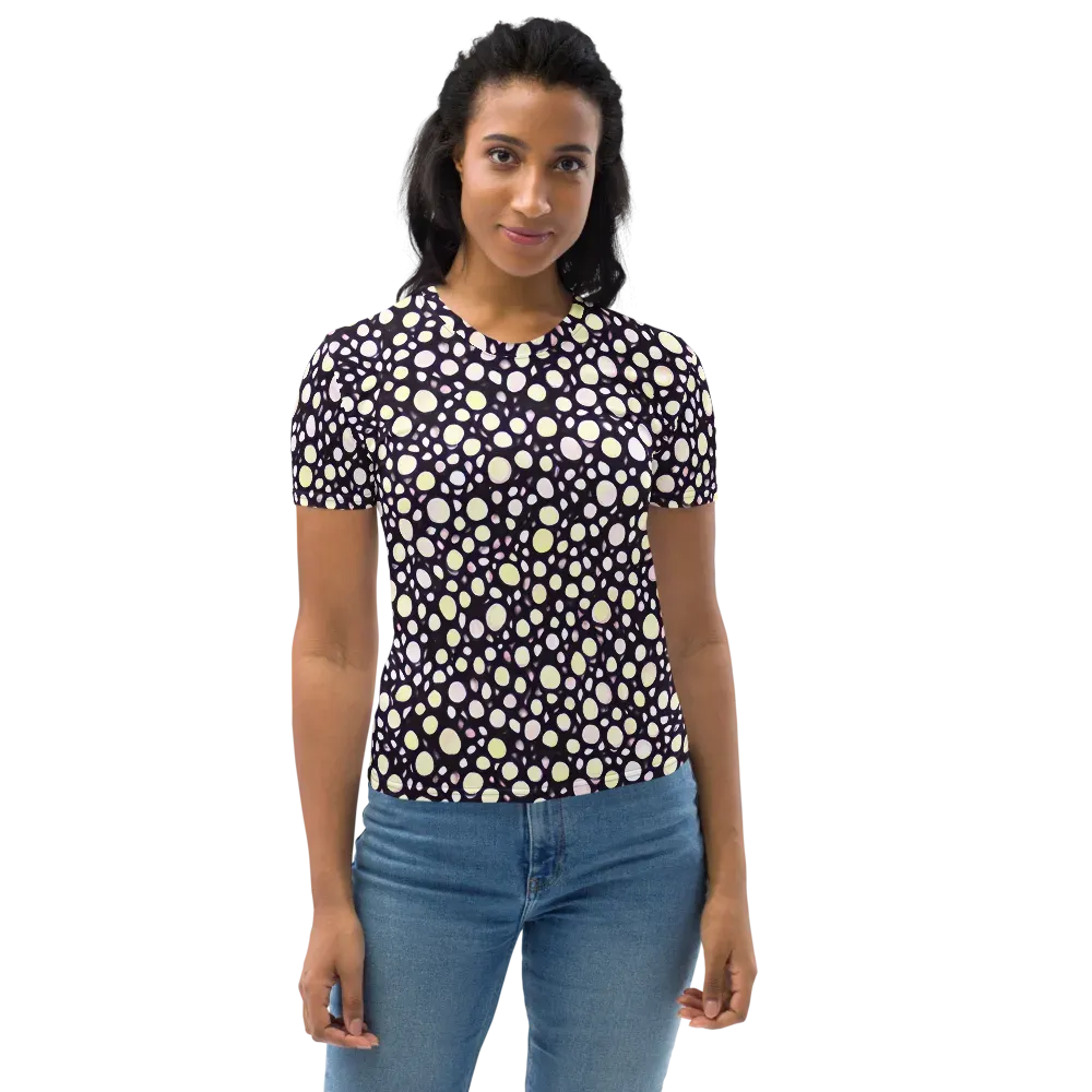 Midnight Pebble on Women's Crew Neck T-Shirt — Front