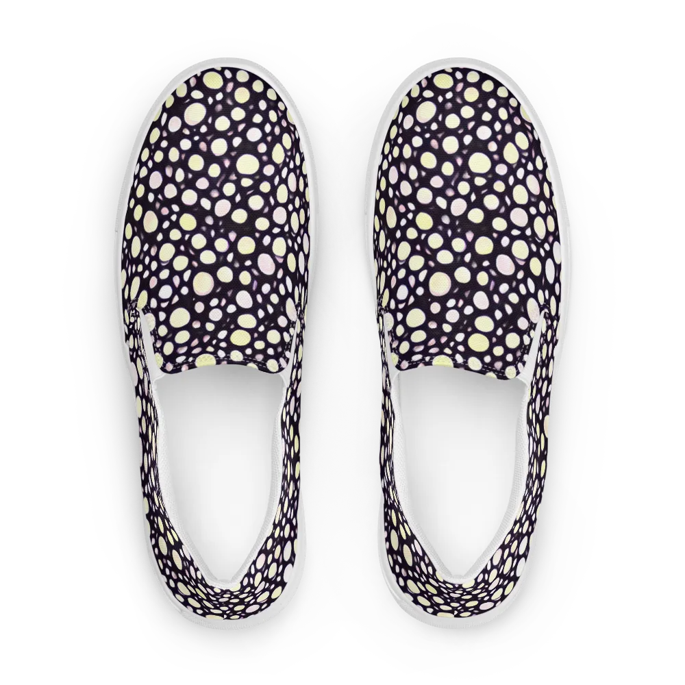 Midnight Pebble on Men's Slip-On Canvas Shoes — Front