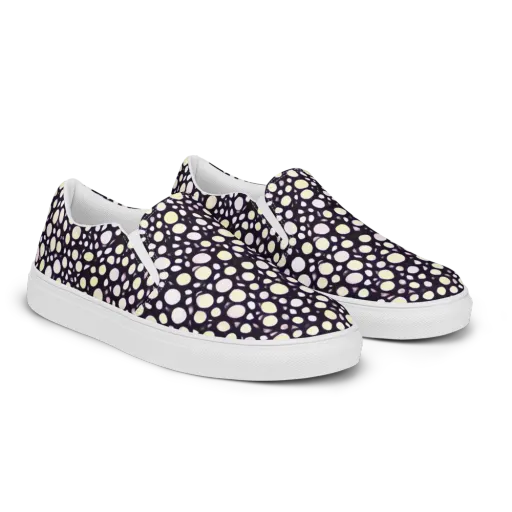 Midnight Pebble on a Men's Slip-On Canvas Shoes