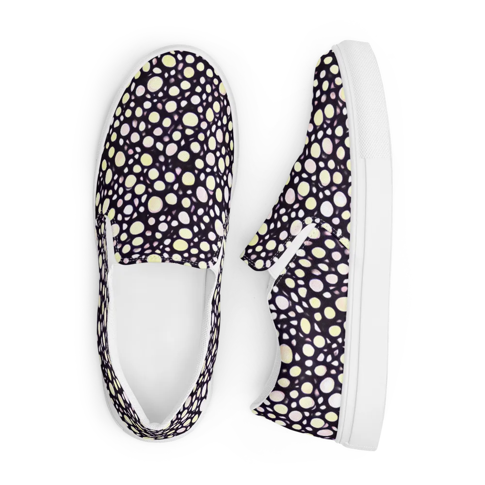 Midnight Pebble on Men's Slip-On Canvas Shoes — Front