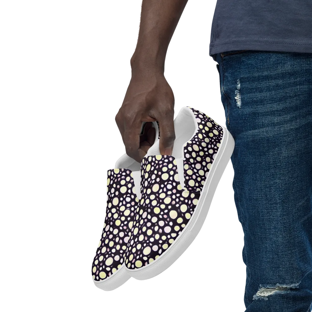Midnight Pebble on Men's Slip-On Canvas Shoes — Left Front