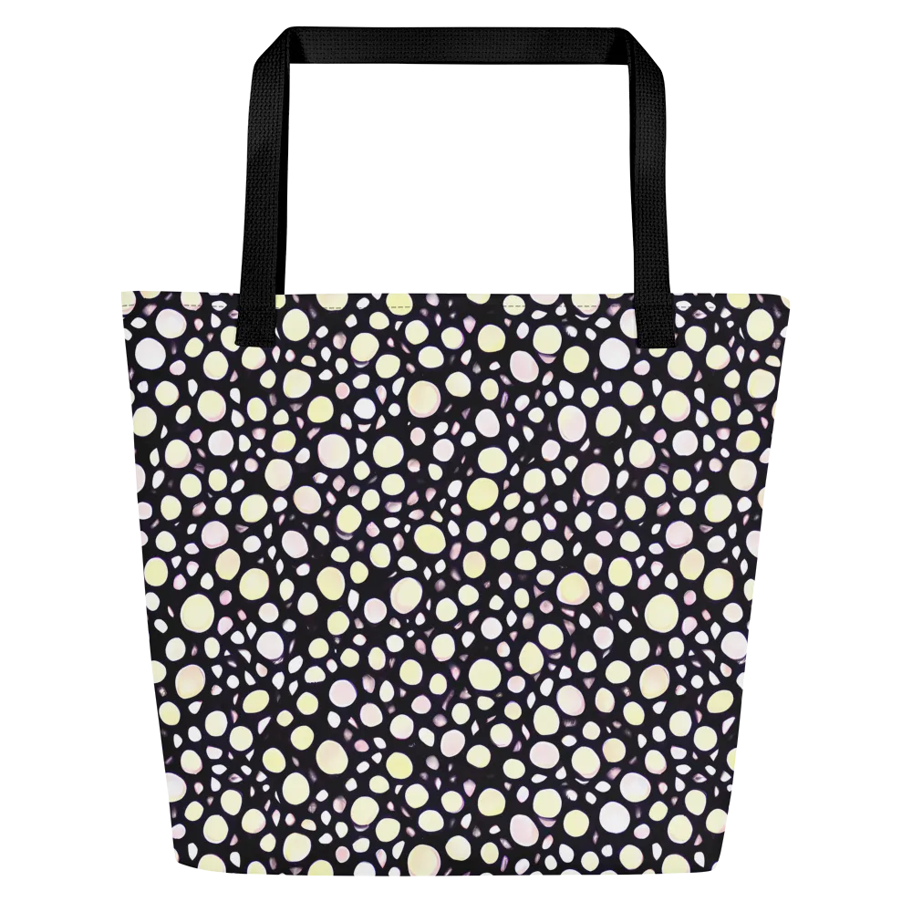 Midnight Pebble on Large Tote Bag W/ Pocket — Front