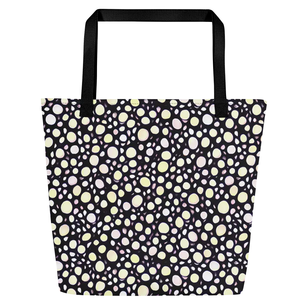 Midnight Pebble on Large Tote Bag W/ Pocket — Front
