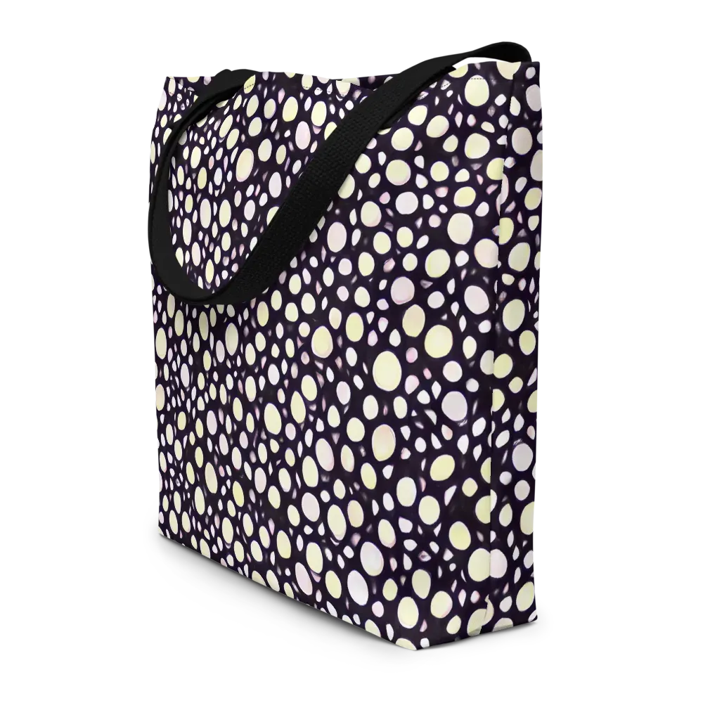 Midnight Pebble on Large Tote Bag W/ Pocket — Front