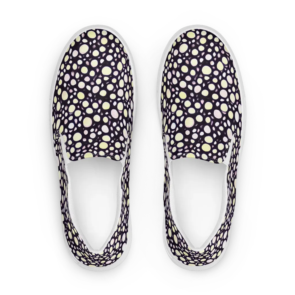 Midnight Pebble on Women's Slip-On Canvas Shoes — Front