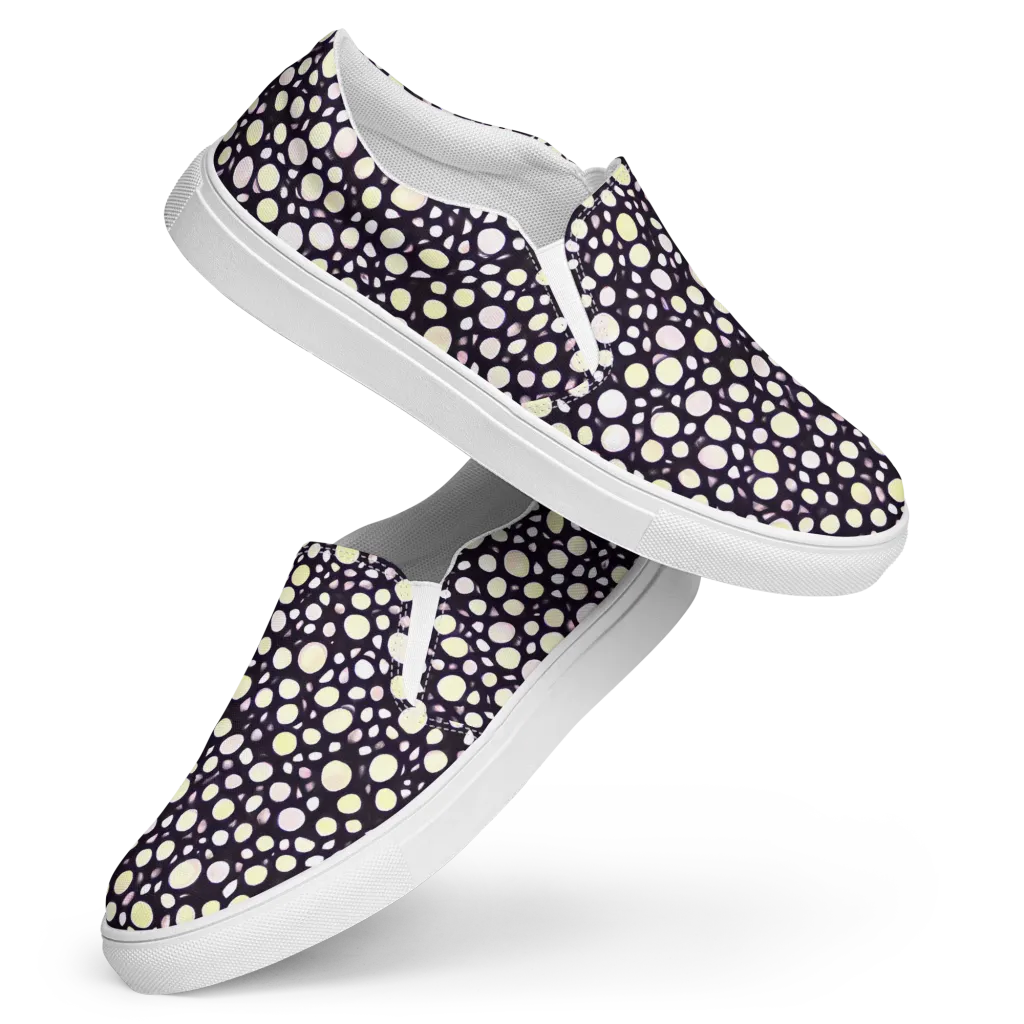 Midnight Pebble on Women's Slip-On Canvas Shoes — Front