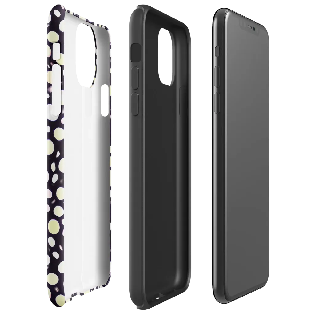 Midnight Pebble on Tough Case for iPhone® — Right