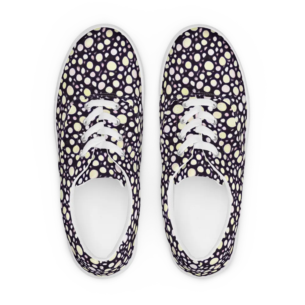 Midnight Pebble on Men's Lace-Up Canvas Shoes — Front