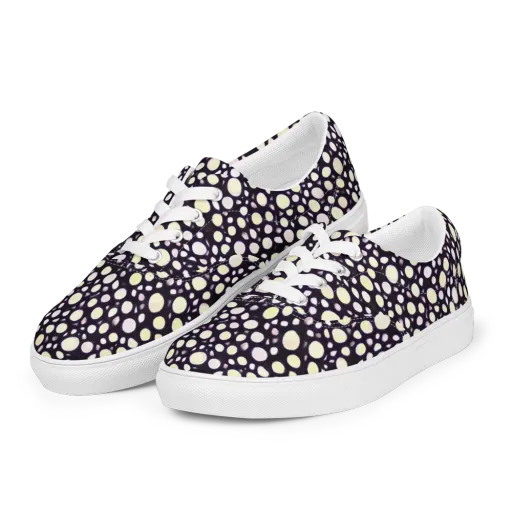 Midnight Pebble on a Men's Lace-Up Canvas Shoes