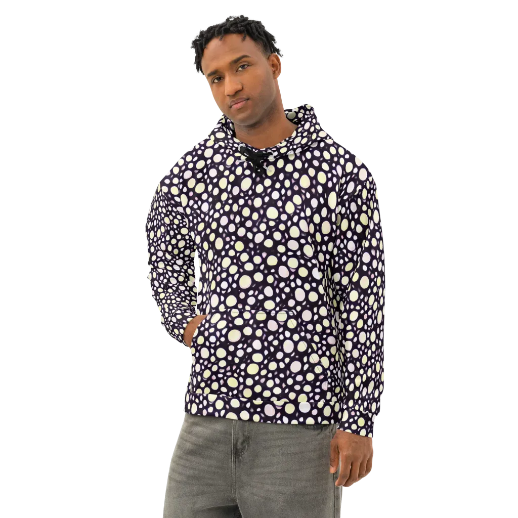 Midnight Pebble on Cotton Hoodie — Left Front