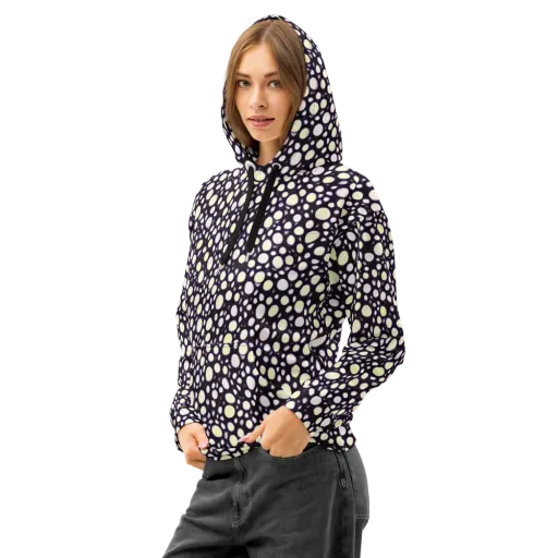 Midnight Pebble on a Cotton Hoodie