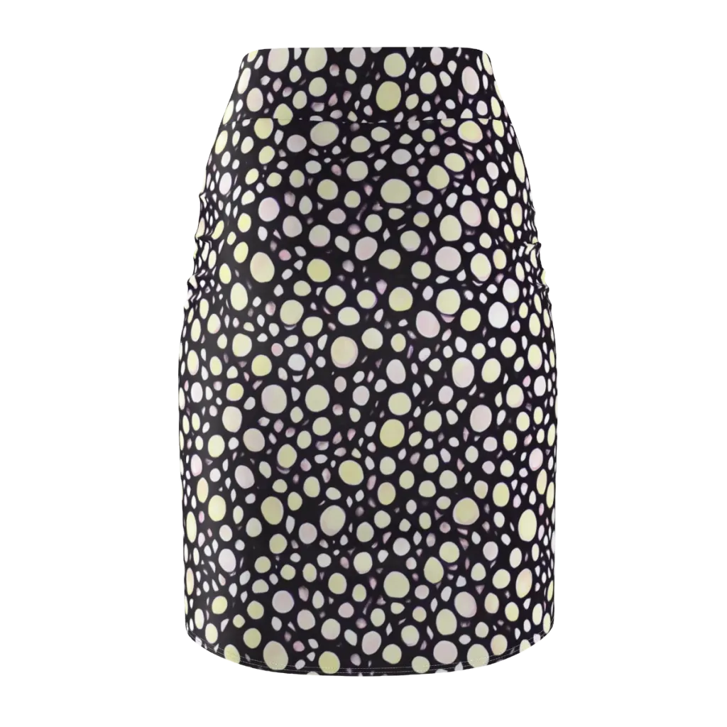 Midnight Pebble on Pencil Skirt — Back