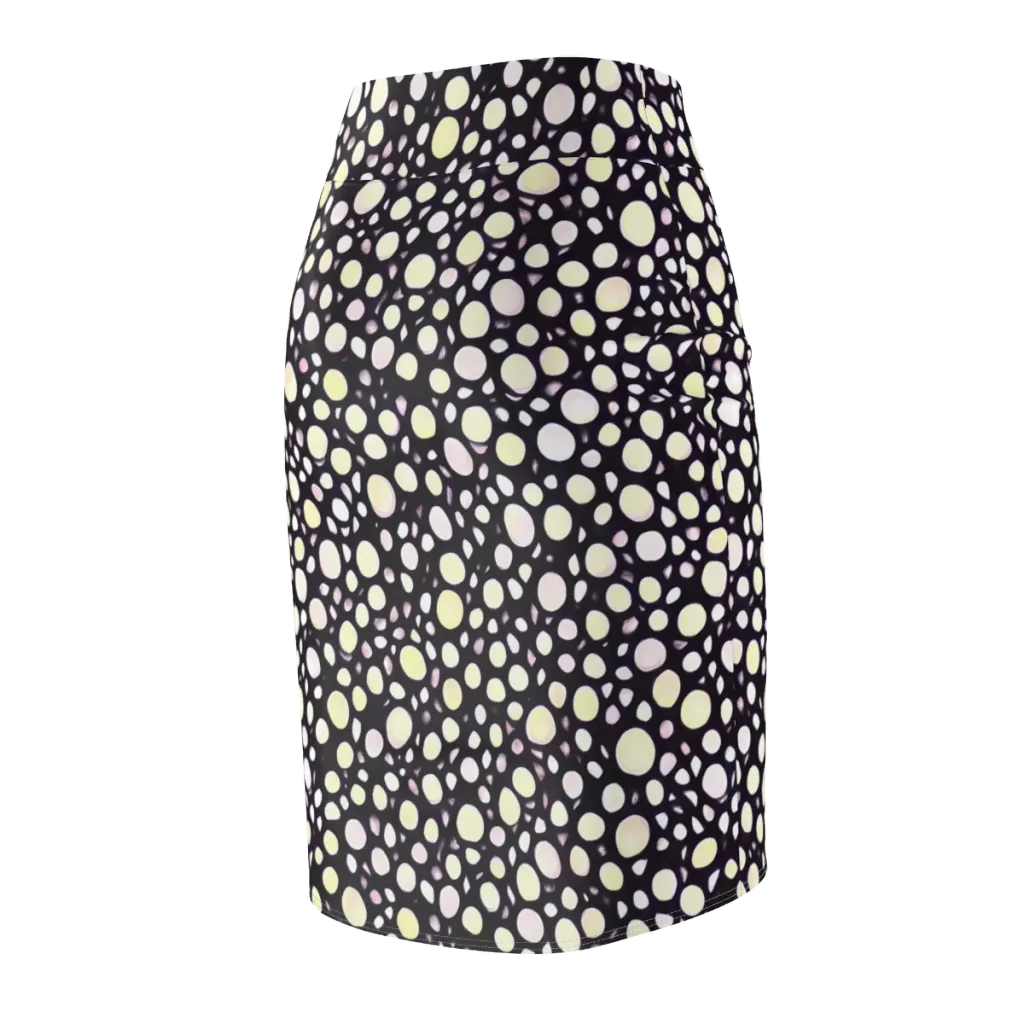Midnight Pebble on Pencil Skirt — Back Side
