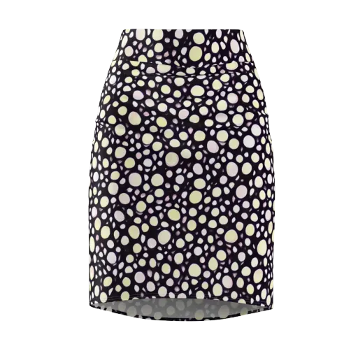 Midnight Pebble on a Pencil Skirt