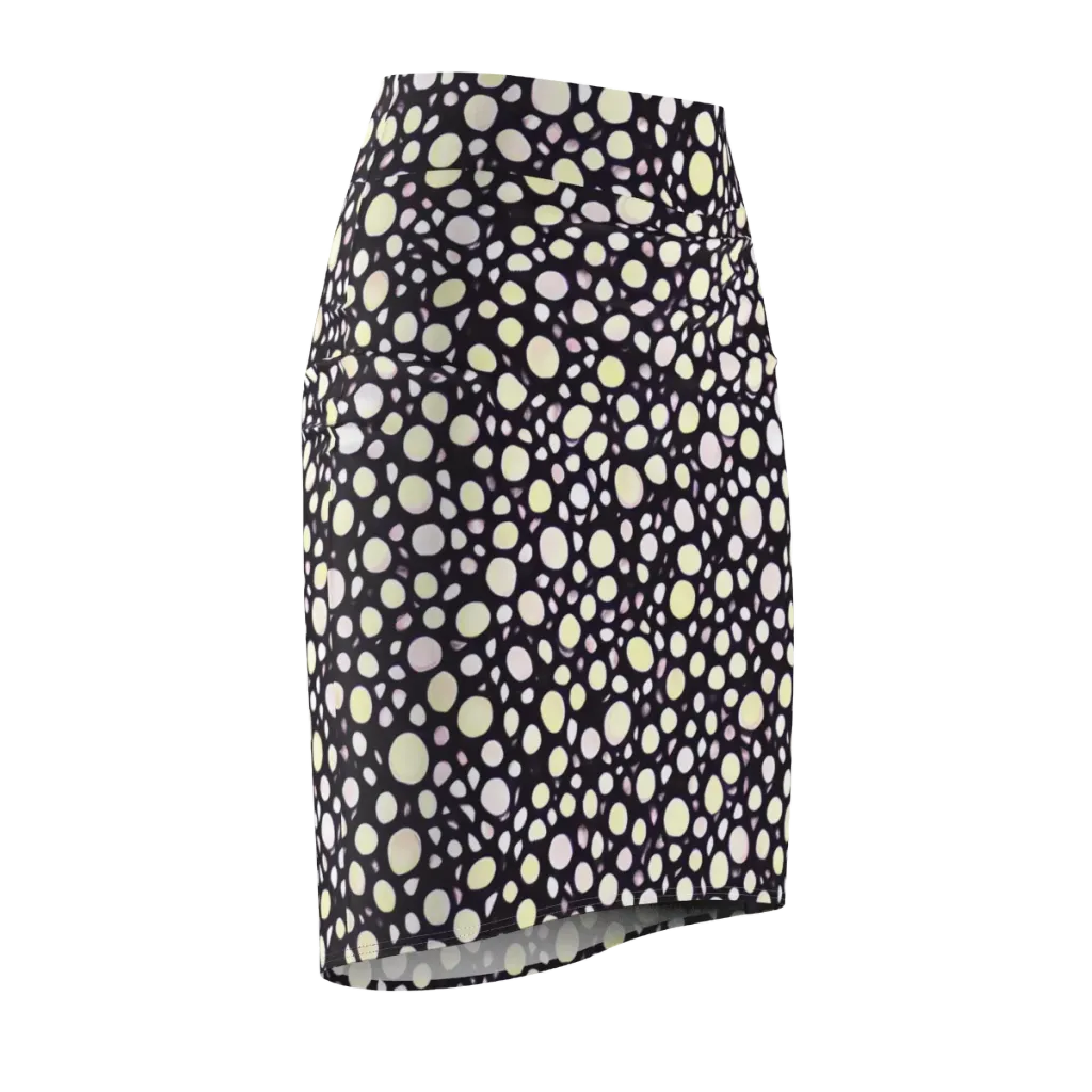 Midnight Pebble on Pencil Skirt — Front Side