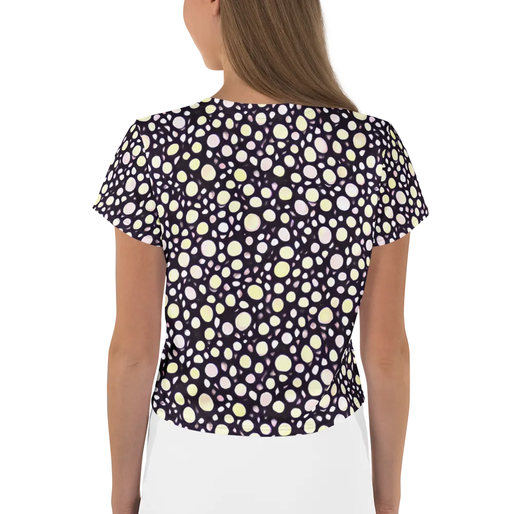 Midnight Pebble on Crop Tee — Back