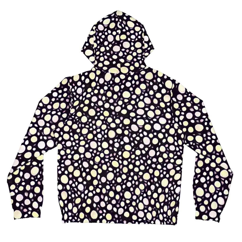 Midnight Pebble on Women's Full-Zip Hoodie — Back